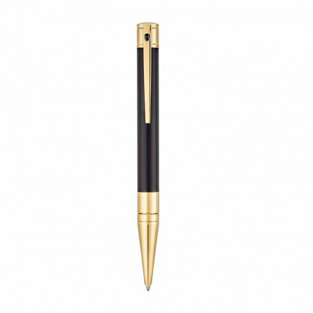 Stylo Dupont D-Initial Bille Noir & Golden