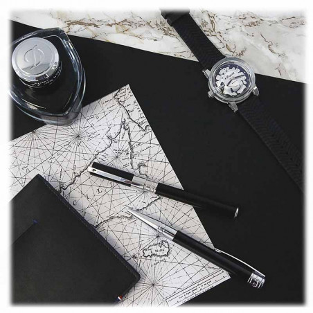 D-Initial Bille | Stylo Dupont | Black Matt | Cadeaux entreprises