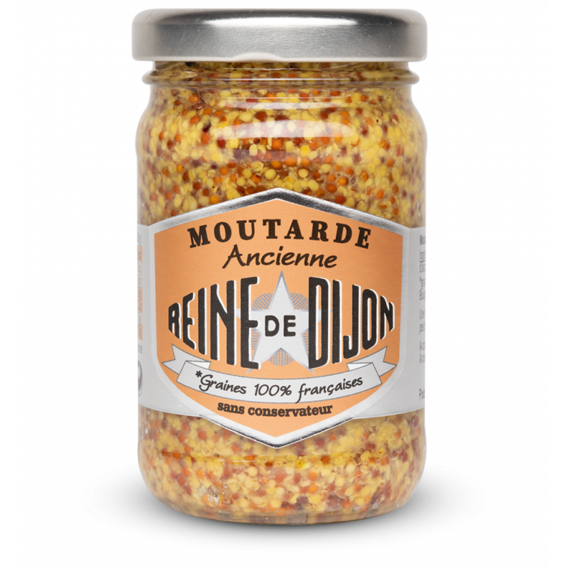 Moutarde grains à l'Ancienne | Reine de Dijon | Flacon 95g