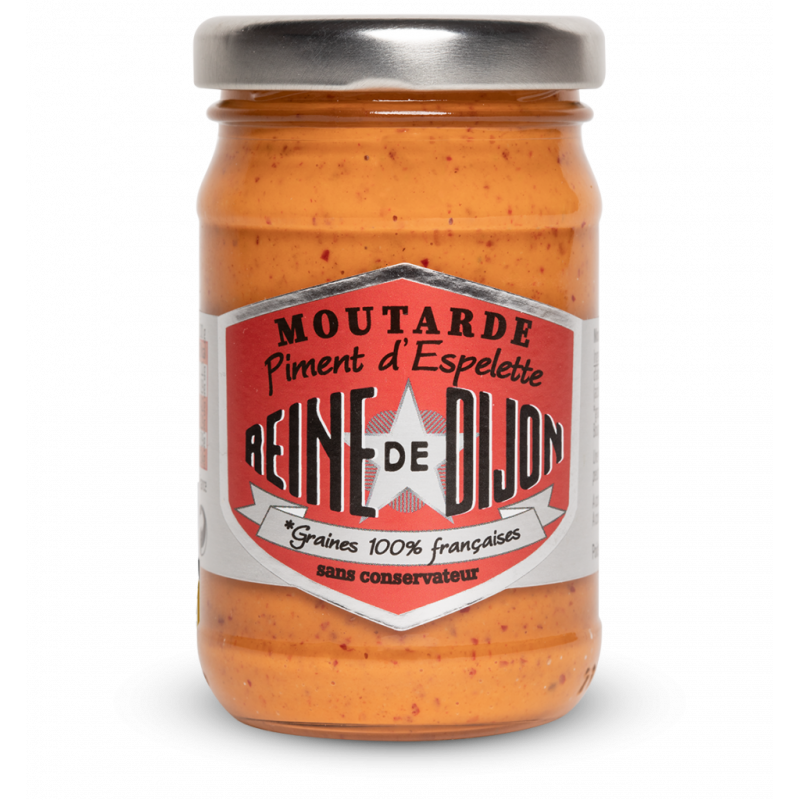Moutarde Piment d'Espelette | Reine de Dijon | Flacon 100g
