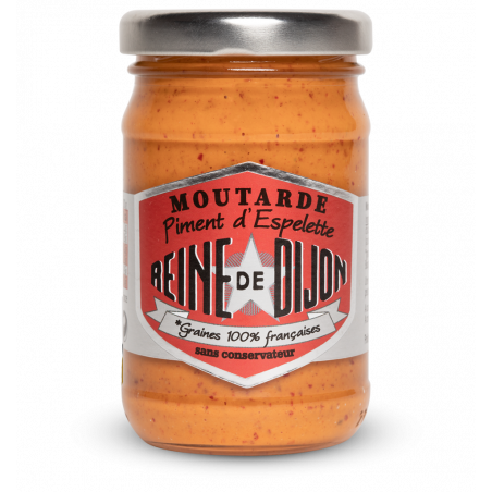Moutarde Piment d'Espelette | Reine de Dijon | Flacon 100g