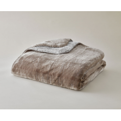 Plaid cosy Bicolore