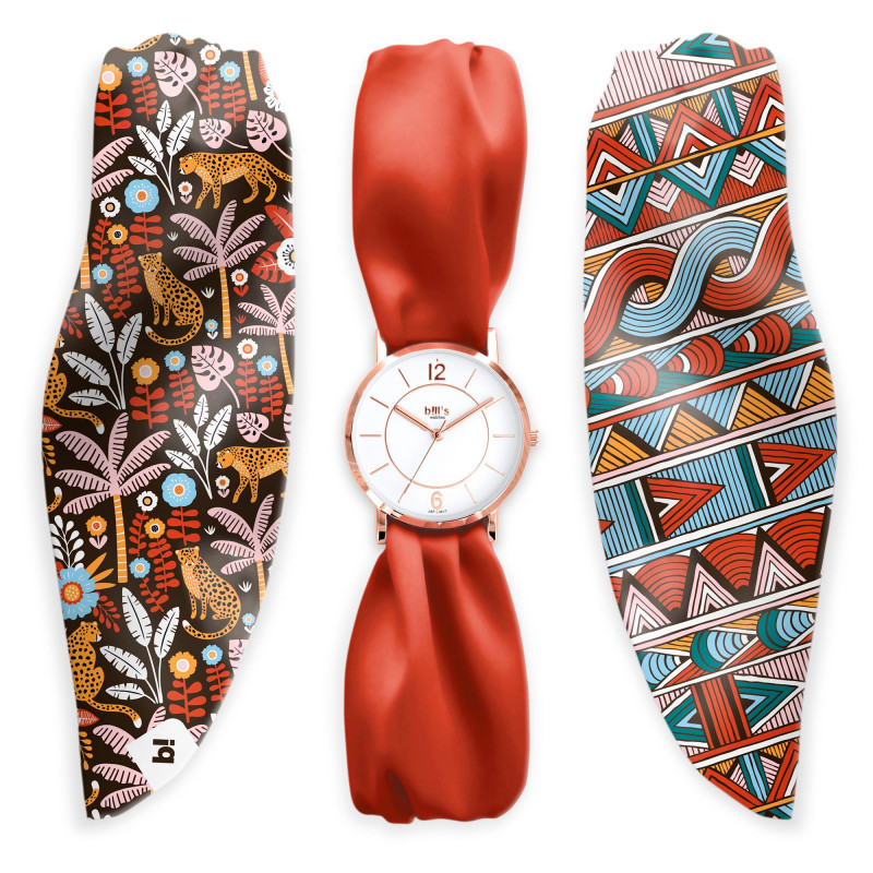 Bill’s Watches - Montre Trend | Coffret Wax 3 bracelets Satin | cadeau Femme