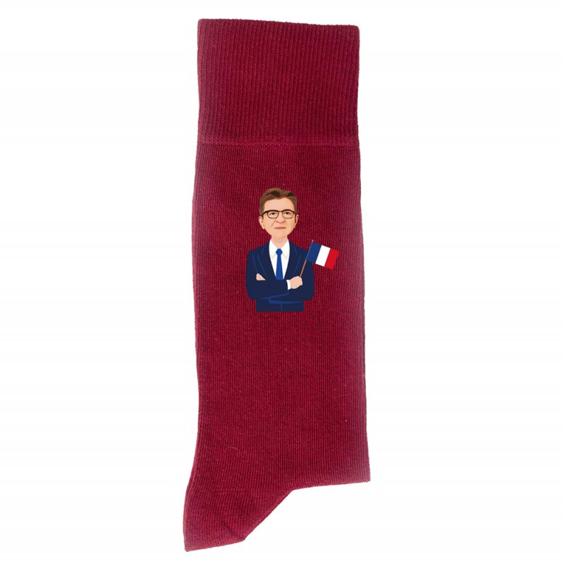 Chaussette Mélenchon 2022 |Pied Gauche en Rouge Chaussette Mélenchon 2022 |Pied Gauche en Rouge
