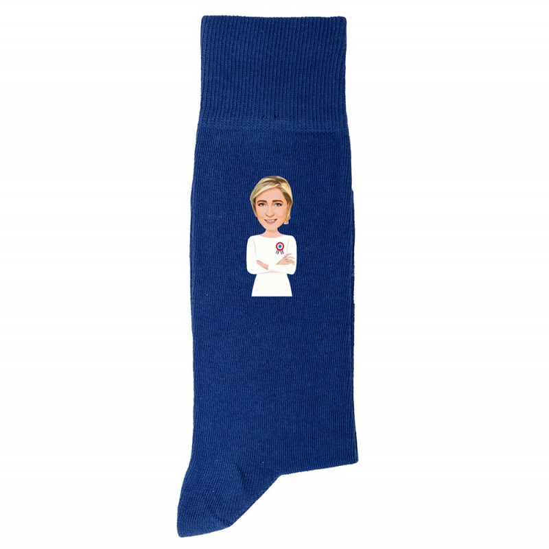 Chaussette Bleu Marine Lepen 2022 |Pied Gauche