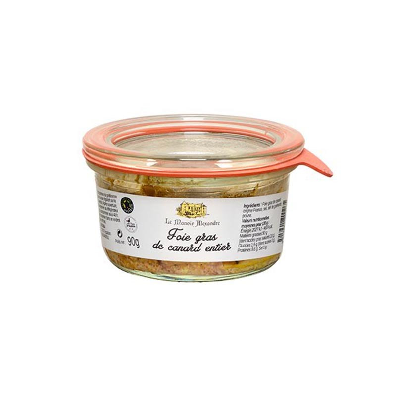 Manoir Alexandre | Foie Gras Entier de Canard Bocal 180g Manoir Alexandre | Foie Gras Entier de Canard Bocal 180g