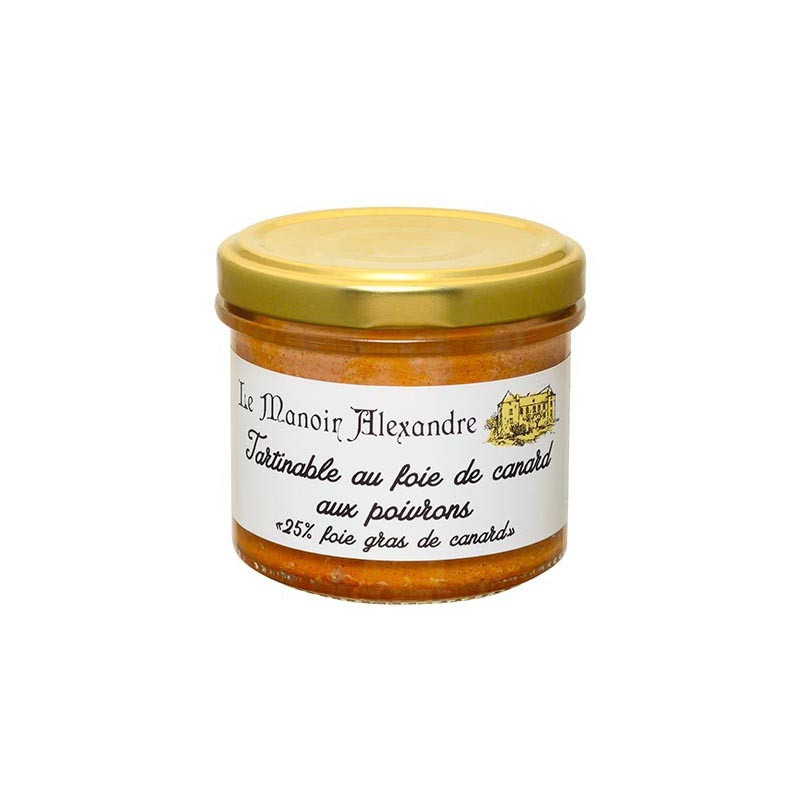Manoir Alexandre | Tartinable de foie gras de Canard aux Poivrons