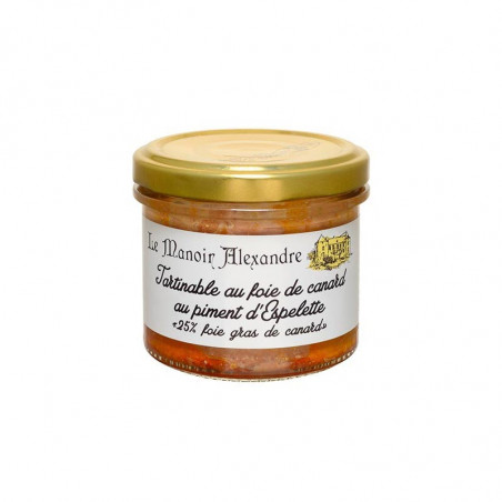 Tartinable foie de canard piment d'espelette | Manoir Alexandre