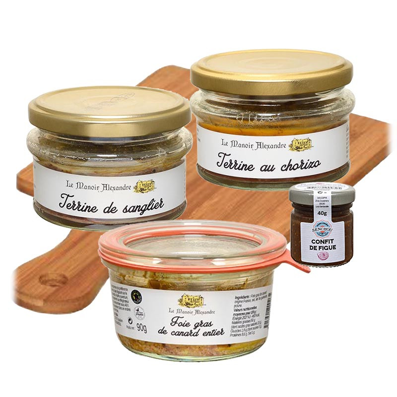 Plancha Apéro Festif | Manoir Alexandre | Cadeau Homme gourmand