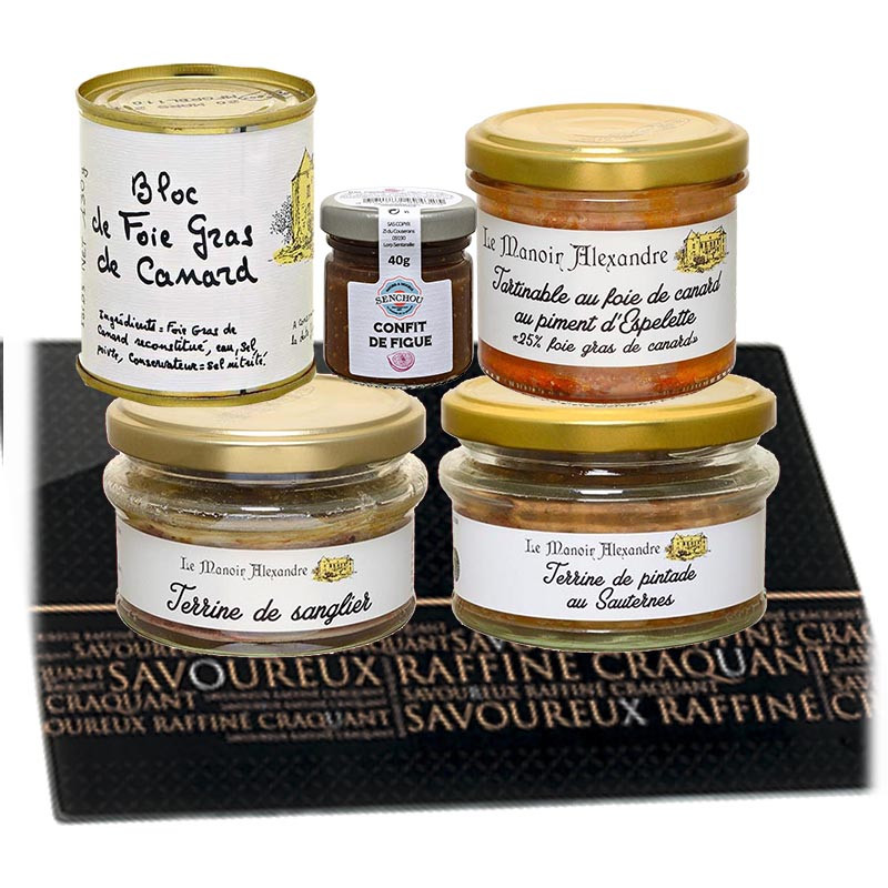 le gourmand : coffret cadeau foie gras et terrines