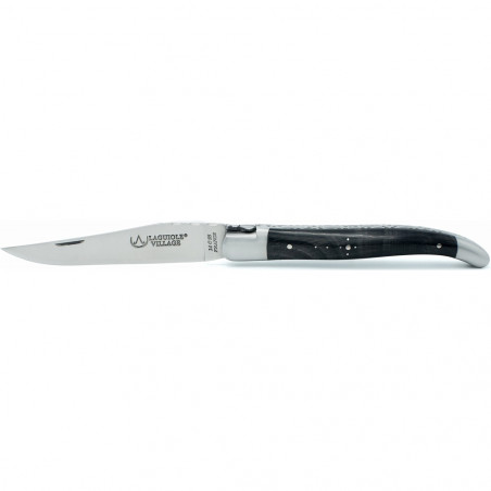 Couteau Laguiole Pointe de Corne Noir | Cadeau Homme Couteau Laguiole Pointe de Corne Noir | Cadeau Homme