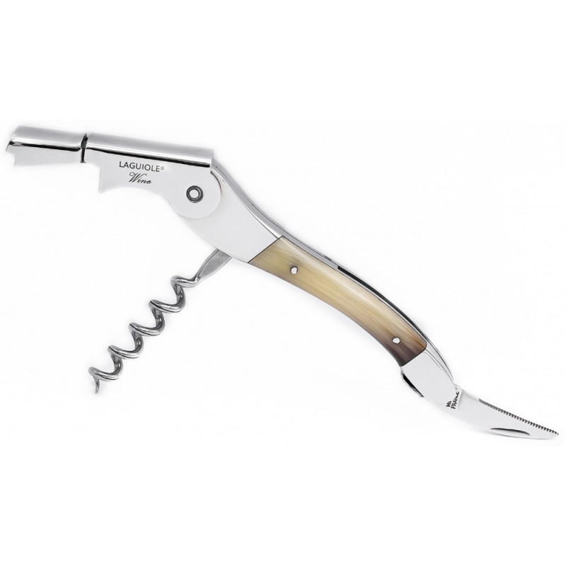 Sommelier Laguiole en Pointe de Corne Blonde | Cadeau Homme Chic Sommelier Laguiole en Pointe de Corne Blonde | Cadeau Homme Chic
