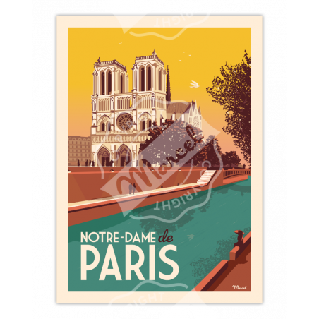 Affiche Paris Notre-Dame| Marcel Travel Posters