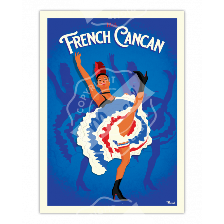 Affiche Paris French Cancan | Marcel Travel Posters