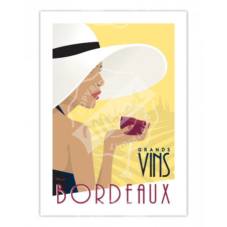 Affiche Vins de Bordeaux | Marcel Travel Posters