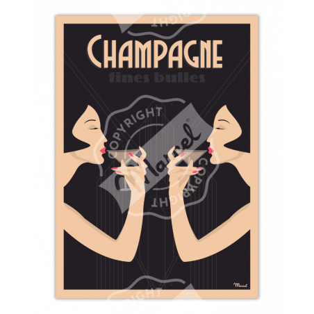 Affiche Champagne | Marcel Travel Posters