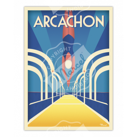 Affiche Arcachon | Marcel Travel Posters