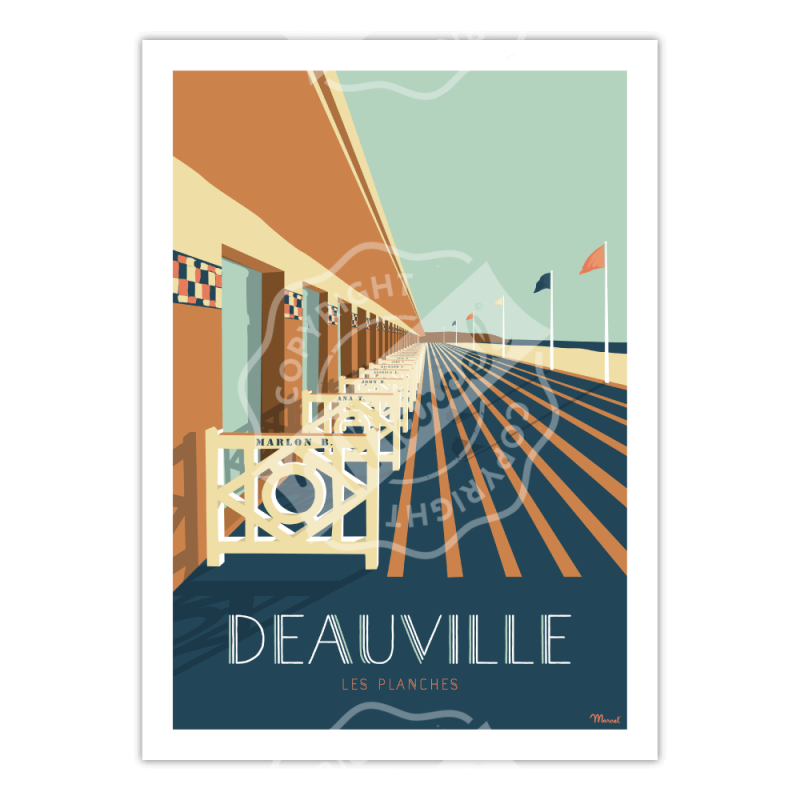 Affiche Deauville | Marcel Travel Posters