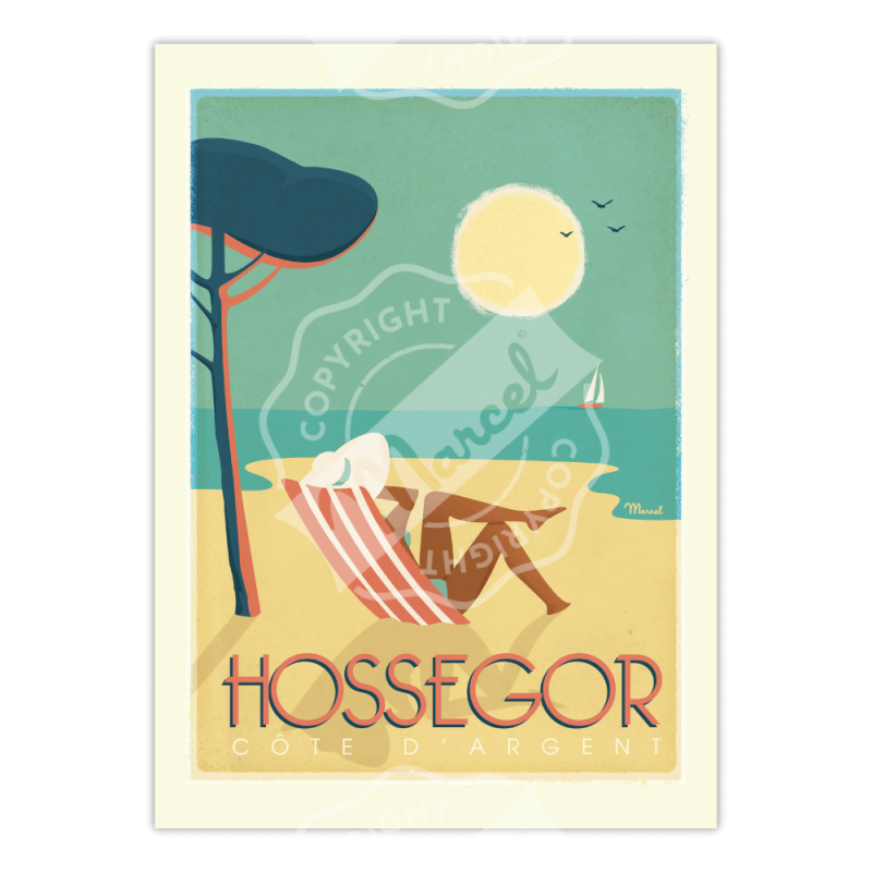 Affiche Hossegor | Marcel Travel Posters