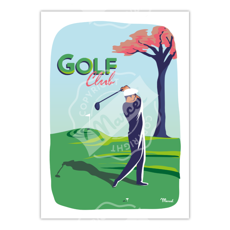 Affiche Golf Club | Marcel Travel Posters