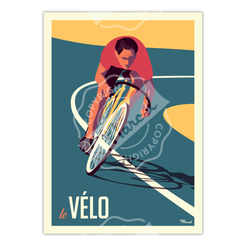 Affiche Le Vélo | Marcel Travel Posters