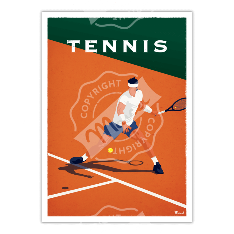 Affiche Tennis | Marcel Travel Posters