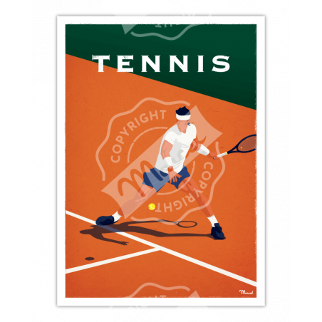 Affiche Tennis | Marcel Travel Posters Affiche Tennis | Marcel Travel Posters