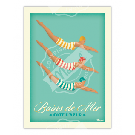 Affiche Côte d'Azur | Marcel Travel Posters