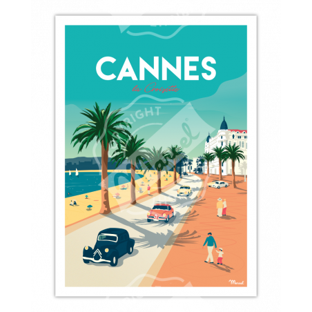 Affiche Cannes | Marcel Travel Posters