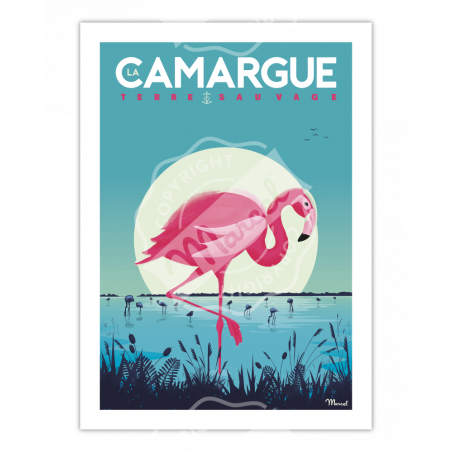 Affiche Camargue | Marcel Travel Posters Affiche Camargue | Marcel Travel Posters