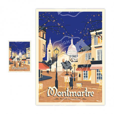 Magnets Place du Tertre | Marcel Travel Posters