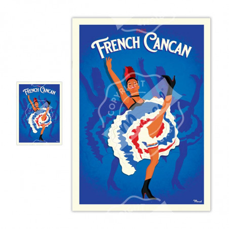 Magnets French Cacan| Marcel Travel Posters