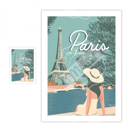 Magnets Paris Mon amour | Marcel Travel Posters