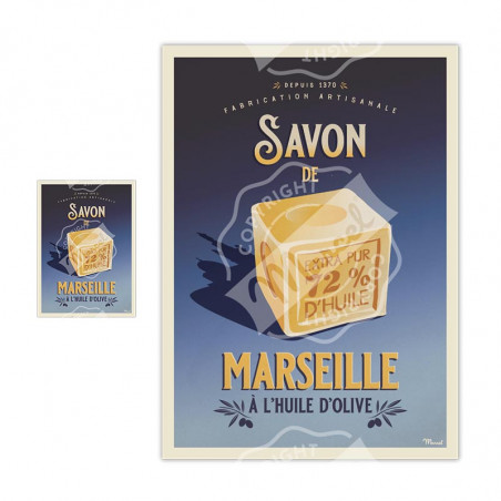 Magnet Marcel Travel Posters | Savon de Marseille