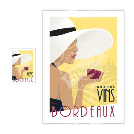 Magnet Vin de Bordeaux | Marcel Travel Posters