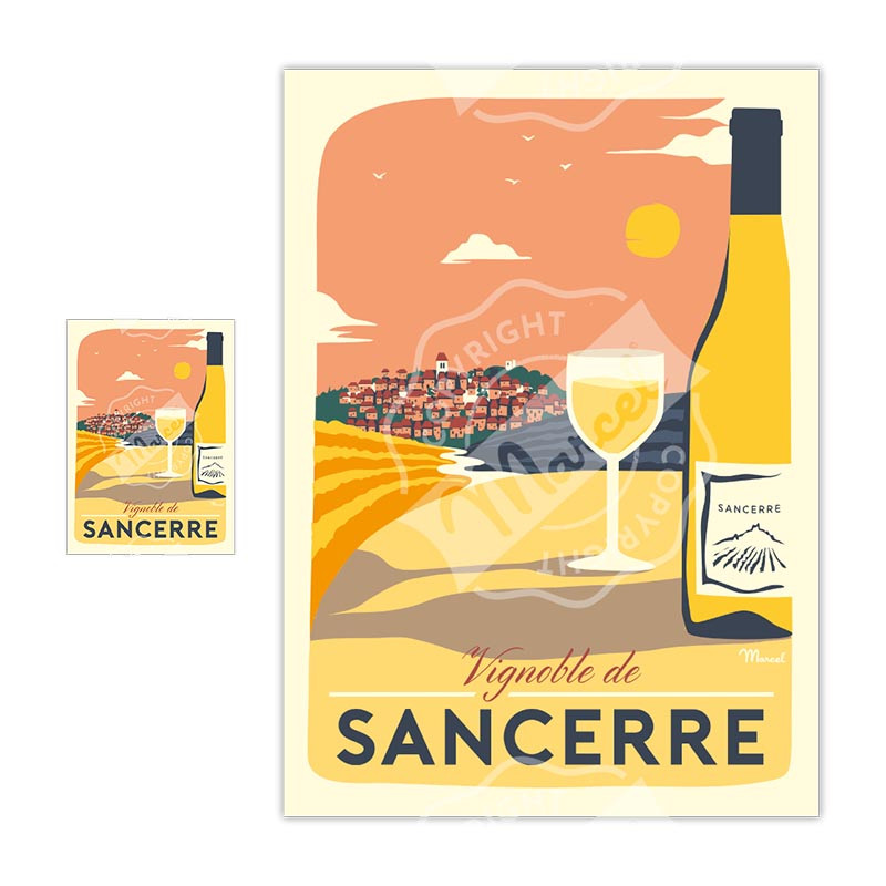 Magnet Sancerre | Marcel Travel Posters