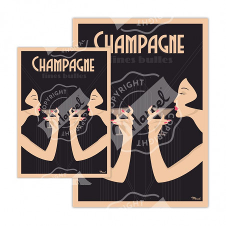 Cartes Postales Champagne | Marcel Travel Posters Cartes Postales Champagne | Marcel Travel Posters