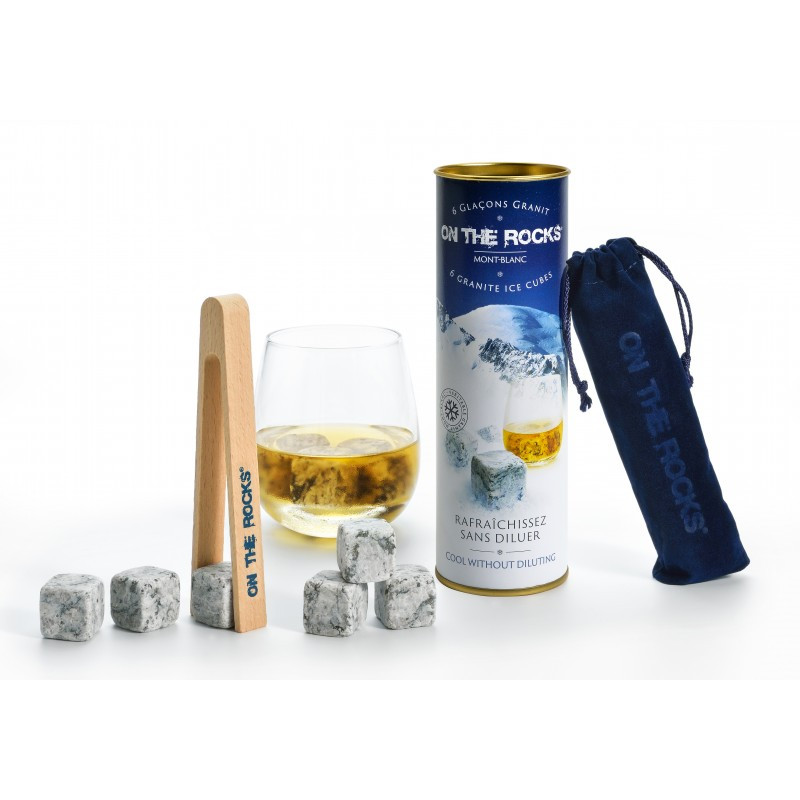 ON THE ROCKS | Coffret Mont Blanc | Pierre à Whisky ON THE ROCKS | Coffret Mont Blanc | Pierre à Whisky