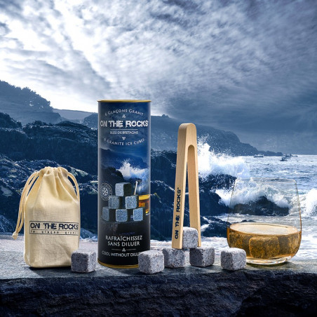 Pierre à Whisky en Granit de Bretagne| ON THE ROCKS | Cadeaux homme