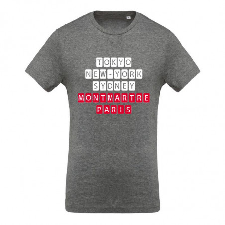 T Shirt 30 ans homme, gris chiné, idée cadeau t-shirt anniversaire