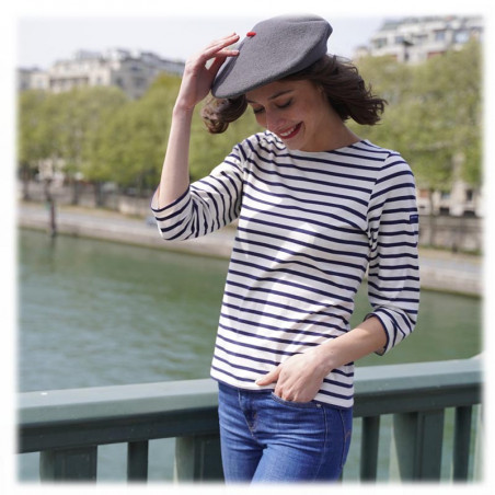 Le Béret Français Mode Gris Chiné | Cadeau Femme Le Béret Français Mode Gris Chiné | Cadeau Femme