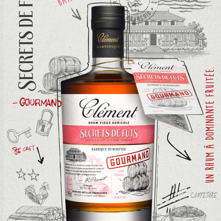 Secret de Fûts Gourmand signé Rhum Clément Secret de Fûts Gourmand signé Rhum Clément