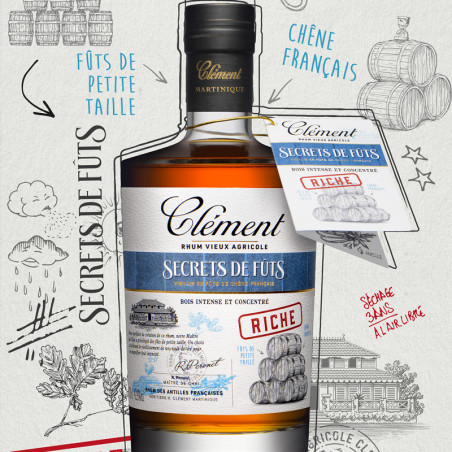 Rhum Clément - Secret de Fûts Riche Rhum Clément - Secret de Fûts Riche