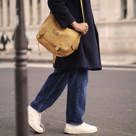 Sac US Grand Toile Chinée Safran Sac US Grand Toile Chinée Safran