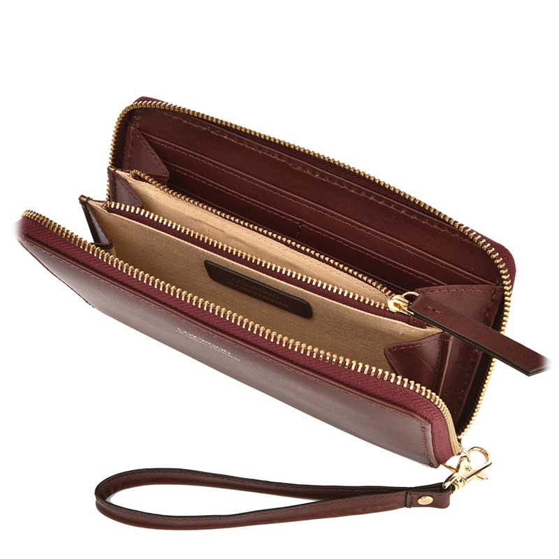 Portefeuille Zippé Cherry | LOXWOOD Portefeuille Zippé Cherry | LOXWOOD