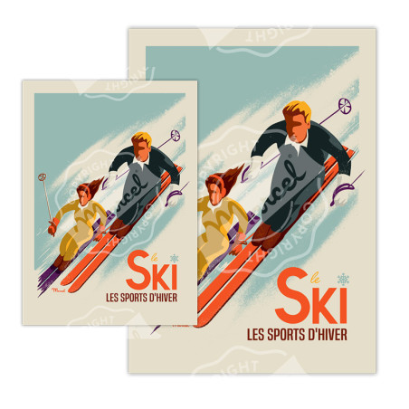 Cartes Postales Marcel | Sports d'hivers Cartes Postales Marcel | Sports d'hivers