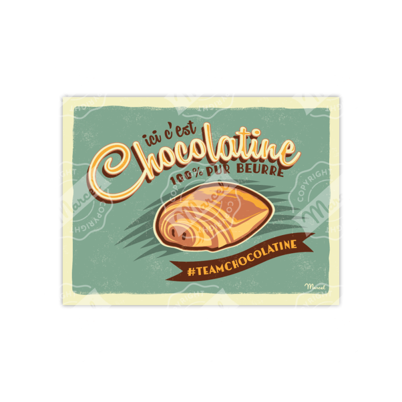 Affiche Chocolatine | Marcel Travel Posters