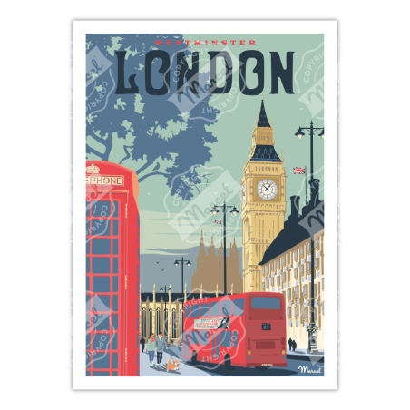Affiche Londres | Marcel Travel Posters Affiche Londres | Marcel Travel Posters