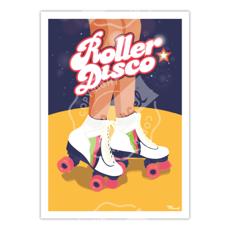 Affiche Roller Disco | Marcel Travel Posters