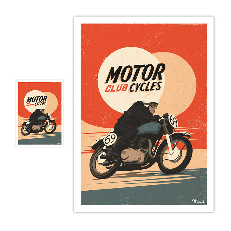 Magnet Marcel Travel Posters | Motorcycles